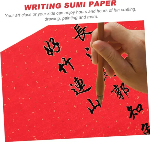 Miniatura 3 de EXCEART Caligrafía china Xuan Papel de arroz tradicional Xuan Papel Sumi Pincel Pintura Papel de seda Arte Papel para manualidades Escritura Letras