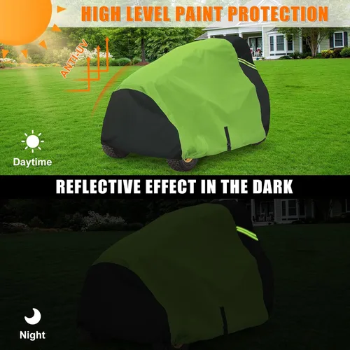 Miniatura 5 de Funda para cortacésped con accesorio de ensacado, impermeable, resistente, se adapta a cubiertas de cortacésped de hasta 54 pulgadas, poliéster 600D