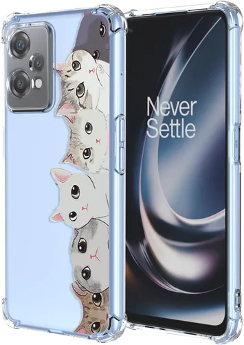 Miniatura 43 de Funda para OnePlus Nord CE 2 Lite 5G Clear Flower Phone Case Soft TPU a prueba de golpes, antiarañazos, funda protectora para 1+Nord CE2 Lite 5G