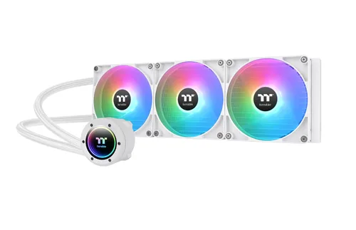 Miniatura 18 de Thermaltake TH420 ARGB Sync All-in-One Liquid Cooler Edición Nieve, AMD(AM5/AM4) Intel(LGA 1700/1200), Radiador de Alta Eficiencia de 420mm, Blanco