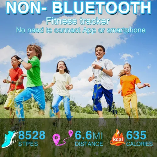 Miniatura 2 de Reloj de seguimiento de fitness LED sin Bluetooth, reloj podómetro digital, con recuento de pasos/distancia/calorías/cronómetro/reloj despertador