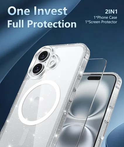 Miniatura 1361 de FNTCASE Funda para iPhone 13 Pro-Max: Fundas magnéticas transparentes compatibles con Magsafe Slim anti amarillamiento protección contra caídas
