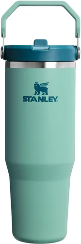 Miniatura 14 de Stanley IceFlow - Vaso con pajilla abatible con asa, de 20 onzas, tapa giratoria y popote abatible, botella de agua resistente a fugas, acero