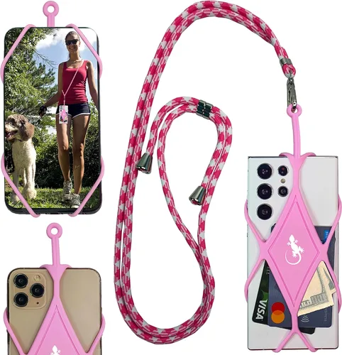 Miniatura 10 de Gecko Travel Tech Cordones de teléfono con cordón para teléfono celular para alrededor del cuello del cuello Lanyard Phone Crossbody Cuello Flame Xl