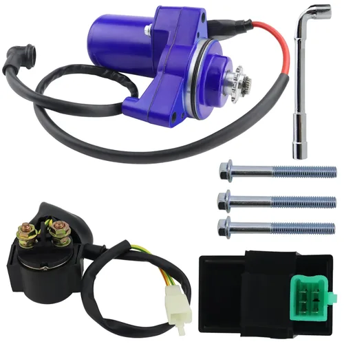 Miniatura 12 de Motor de arranque de 3 pernos y relé y CDI para 50cc 70 cc 90cc 100 cc 110cc 125 cc ATV Dirt Bikes Go Karts Chinese Pit Bike Quad 4 Wheelers Dune