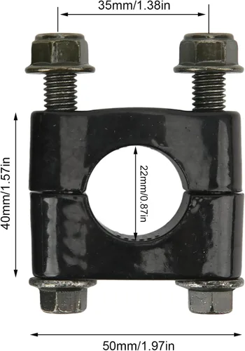 Miniatura 4 de Elevadores de manillar de motocicleta, 2 piezas universales de 0.866 in 7/8 pulgadas, abrazadera elevadora para manillar de bicicleta, herramienta