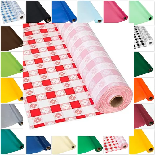 Miniatura 15 de DIY Craft - Rollo de plástico negro para mesa de banquete, 300 pies de largo (26 colores)