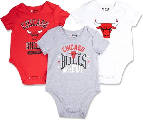 Miniatura 6 de Ultra Game Conjunto de cuerpo para bebé de la NBA oficial para jóvenes, súper suave, de algodón, paquete de 3 Creeper