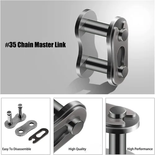Miniatura 5 de YOXUFA #35 Enlace Conector Maestro de Cadena de Rodillos para Coleman CT100U CC100X Baja Doodle Bug DB30 Motovox MBX10 MBX11 Monster Moto Mega Moto