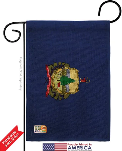 Miniatura 2 de Vermont Burlap Garden Flag Americana States USA American Territories Republic Country Particular Area Small Decorative Gift Yard House Banner