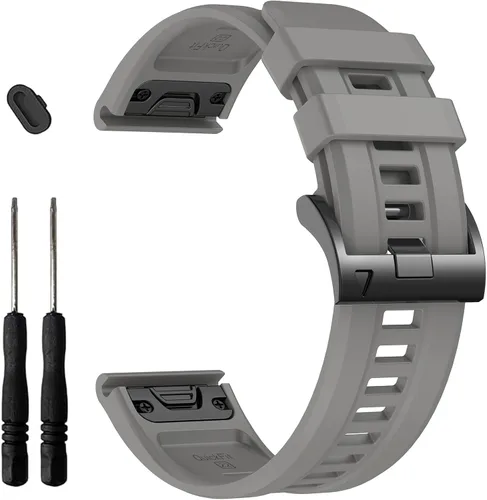 Miniatura 21 de EZMVZKU Correas Easyfit de 1.024 in para Garmin Fenix 8 AMOLED/8 Pro 2.008 in/7X/7XPro Sapphire Solar Watchands Reemplazo para Fenix 6X/6X Pro/5X/5X