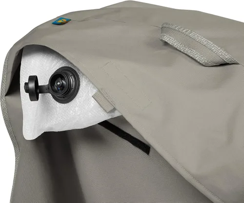 Miniatura 6 de DUCKCOVERS - Funda para mesa redonda y silla de fin de semana resistente al agua con cúpula de pato integrada, 106 x 32 pulgadas, Moon Rock, fundas