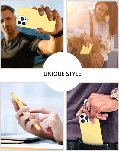 Miniatura 353 de GUAGUA Funda compatible con iPhone 17 Pro Max de 6.9 pulgadas, silicona líquida, goma de gel suave, delgada, forro de microfibra delgada