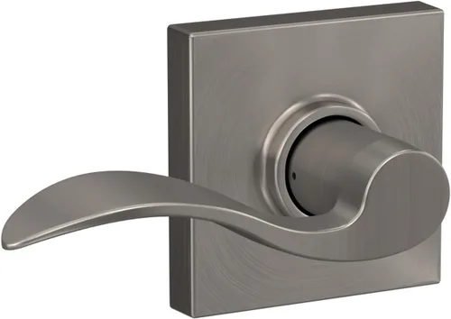 Miniatura 2 de SCHLAGE - Manija Accent con cerradura para pasillos y armarios y moldura Collins en níquel satinado - F10 ACC 619 COL