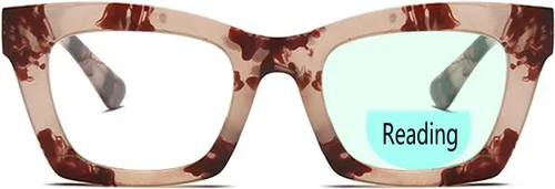 Invisible bifocales gafas de lectura mujeres, azul de bloqueo de la luz del ordenador de la bisagra lectores de moda gafas anti rayos UV