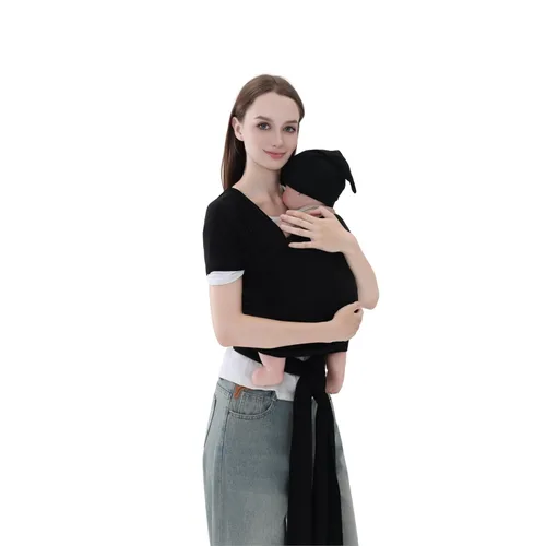 Miniatura 9 de TADO MUSLIN Portabebés para recién nacidos a niños pequeños (8-35 libras), eslinga modal suave elástica, transpirable para todas las estaciones