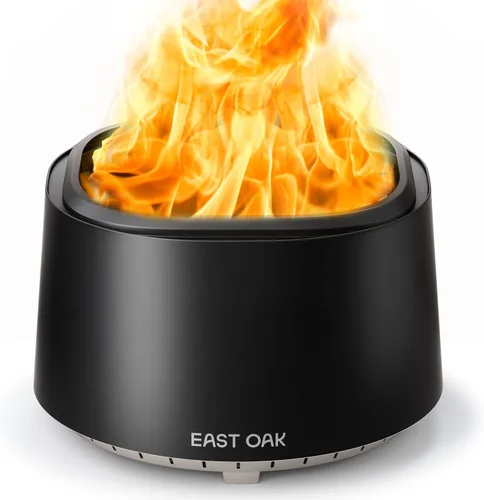 Miniatura 11 de EAST OAK Camber - Hoguera sin humo de 17 pulgadas, de acero inoxidable, para quemar leña, portátil, con póker, soporte y cenicero extraíble