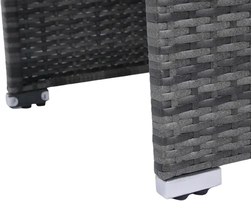Miniatura 10 de Goohome Juego de muebles de patio de 8 piezas, mimbre de polietileno para todo tipo de clima, juego de conversación con mesa auxiliar, caja