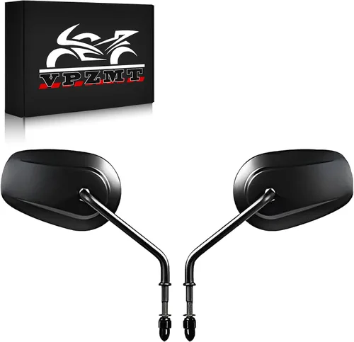 Espejos retrovisores negros de lágrima de 0.315 pulgadas para Harley Davidson Sportster XL883 1200 1982-2025, Road King Road Glide Street Glide Tri