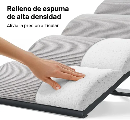 Miniatura 9 de Veehoo Rampa para perros para cama y sofá, altura ajustable de 12 a 20 pulgadas, escaleras plegables para perros para meterse en la cama de 17