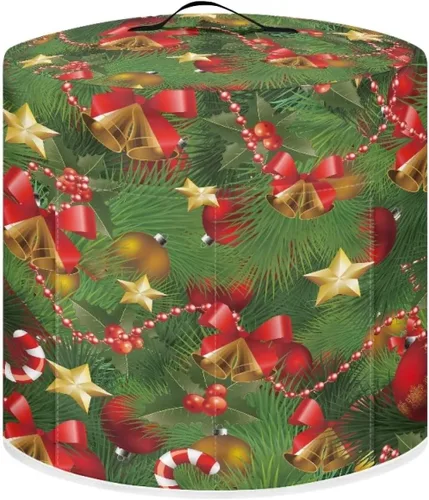 Miniatura 8 de GLENLCWE Funda para olla a presión de esqueleto de sangre roja para olla arrocera de 3 cuartos de galón, cubierta antipolvo de Halloween, cubierta
