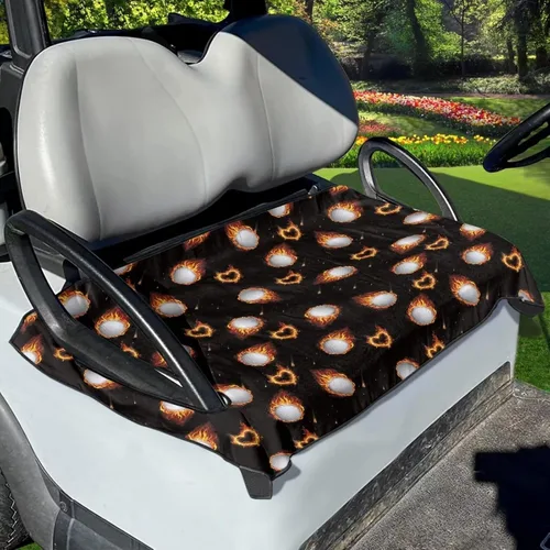 Miniatura 11 de Suobstales Fundas de Asiento para Carrito de Golf/Toalla de Asiento, Almohadillas de Asiento Transpirables para Carrito de Golf, Manta para Club