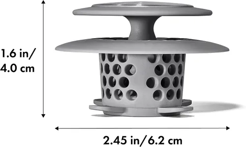Miniatura 2 de OXO Good Grips Protector de Desagüe Atrapa Cabellos de Acero Inoxidable