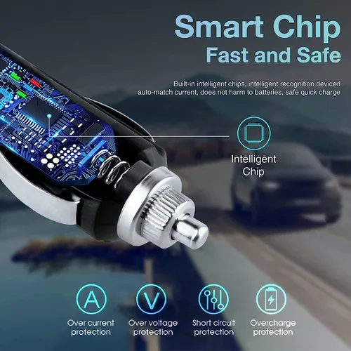 Miniatura 2 de Guy-Tech Adaptador de CC para automóvil compatible con Pure Evoke D4 D440 Digital DAB FM Radio portátil despertador VL-62334 VL-62226 V-62227 Auto