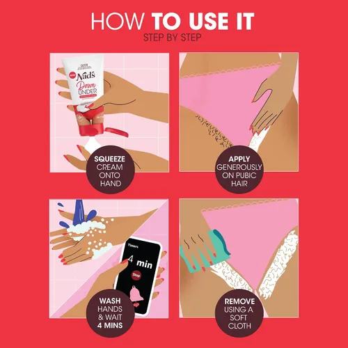 Miniatura 3 de Crema Nad's Down Under para Mujeres, Crema de Depilación Íntima 150 ml