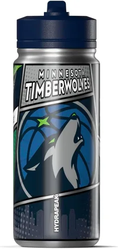 Miniatura 19 de Hydrapeak Milwaukee Bucks - Botella de agua de acero inoxidable con licencia oficial de la NBA de 20 onzas con tapa con pajilla, botella deportiva
