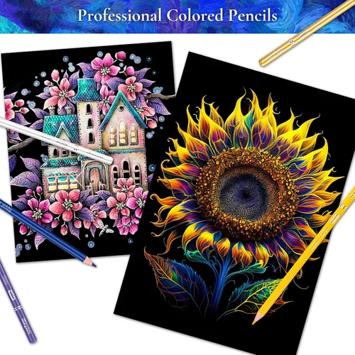 Miniatura 5 de iBayam 72 lápices de colores para adultos, núcleo suave, ideal para dibujar mezclas, sombreado, suministros de arte, juego de lápices