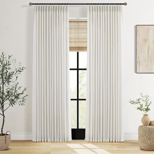 Miniatura 45 de Cortinas de lino plisadas