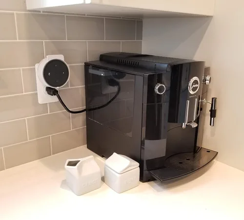 Miniatura 5 de Soporte de lujo para Amazon Echo Dot 2ª generación Alexa: el soporte de pared de alta gama más simple y limpio para altavoces de cocina y baño Negro