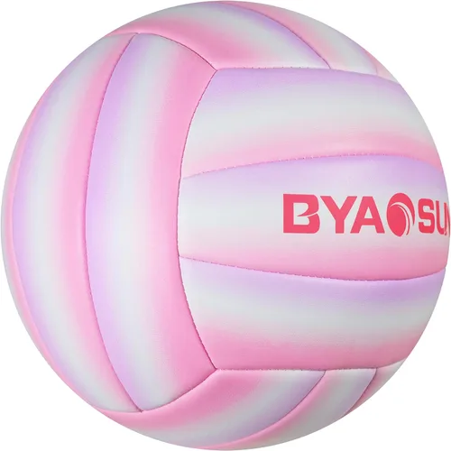 Miniatura 10 de Soft Official Volleyball for Indoor Outdoor Beach, Size 5 Training Volleyball for Beginner Teenager Adult Rosa/Azul/Pureple