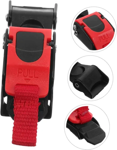 Miniatura 9 de Kit universal de hebilla de liberación rápida para casco, accesorio de mecanismo de bloqueo de cierre de metal resistente para cascos deportivos