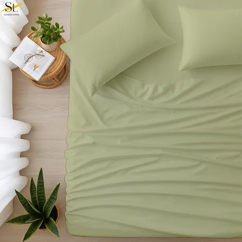 Miniatura 32 de Shreem Linen Olympic - Juego de sábanas tamaño Queen de 66 x 80 pulgadas, 100% algodón egipcio, juego de ropa de cama de 4 piezas, se adapta a Azul