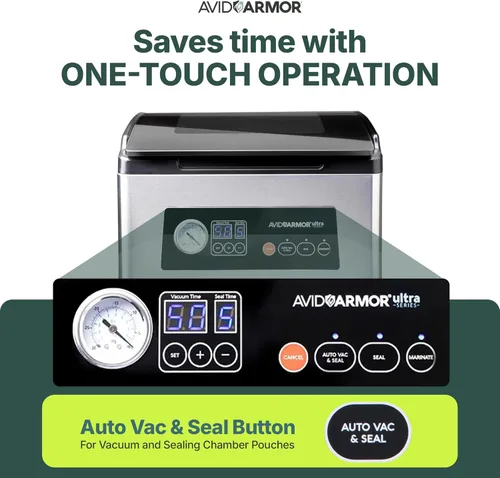Miniatura 6 de Avid Armor - Cámara de sellado al vacío modelo USV32 Ultra Series, perfecto para alimentos ricos en líquidos incluyendo carnes frescas, adobos