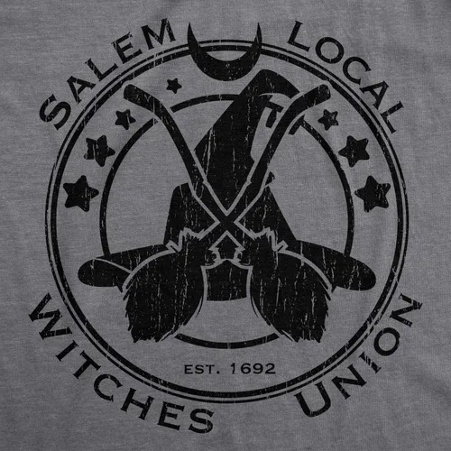 Miniatura 2 de Salem Local Witches Union - Camiseta divertida de bruja de Halloween, Gris jaspeado oscuro