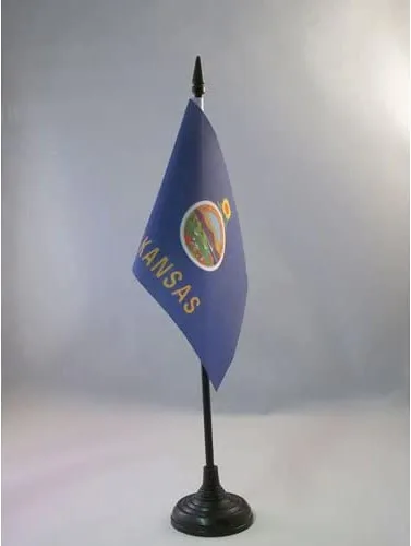 Miniatura 53 de Bandera de mesa de Colorado de 4 x 6 pulgadas, bandera de escritorio del estado de Colorado de EE. UU., 5.9 x 3.9 in, palo y base de plástico negro