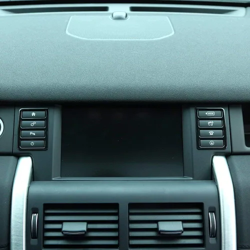 Miniatura 4 de YIWANG Marco de botón multifunción ABS cromado para Land Rover Discovery Sport 2015-2019 Accesorios de coche (negro)