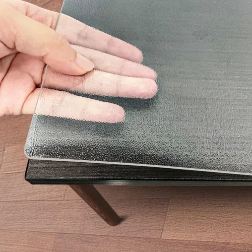 Protector de mesa esmerilado de 12 x 24 pulgadas, cubierta de mesa de plástico de 2mm de grosor, protector de mantel de plástico transparente, a