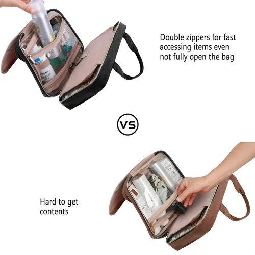 Miniatura 6 de Bolsa de viaje con gancho para colgar, resistente al agua, organizador de cosméticos, bolsa de viaje para accesorios, champú, contenedor