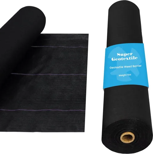 Miniatura 7 de Super Geotextile Tela profesional de barrera de malezas geotextil de 5 onzas, tela de paisaje resistente para jardinería, paisajismo, tela