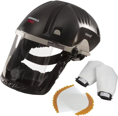 Miniatura 12 de Trend Airshield Pro Visera completa, Protector contra el polvo, Máscara con circulación de aire alimentada por batería para carpintería, AIR/PRO