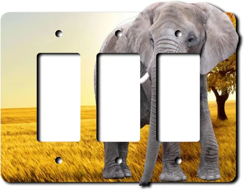 Miniatura 11 de Cubierta eléctrica acrílica decorativa de elefante - Salida única