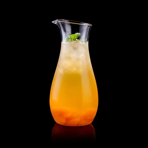 Miniatura 6 de Jarra de vidrio acrílico, jarra de limonada transparente, recipientes de plástico para jugo, botella alta de vidrio de leche para té helado, jugo