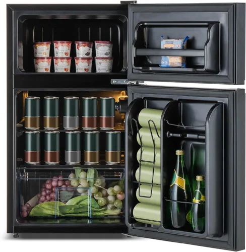 Miniatura 4 de Frigidaire, Refrigerador de 3 pies cúbicos, vidrio de dos puertas, negro