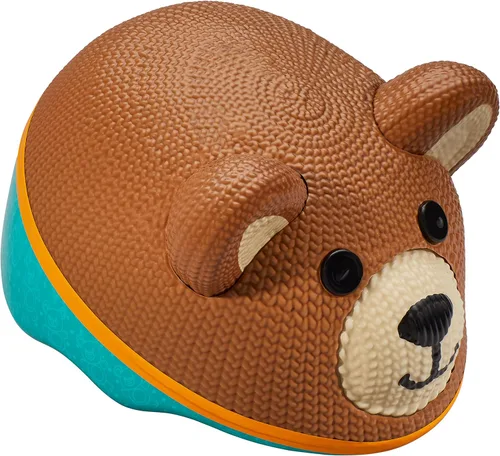 Schwinn Casco de bicicleta clásico para niños, diseño de personajes 3D, casco de 44-50 cm para niños de 1 a 3 años, ligero, dial ajustable, Teddy