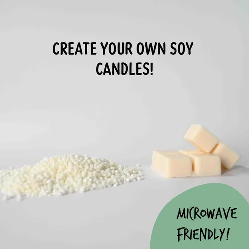 Miniatura 3 de American Soy Organics - Cuentas de cera de soja Freedom de 1 libra para hacer velas - Cuentas de cera para microondas - Suministros prémium
