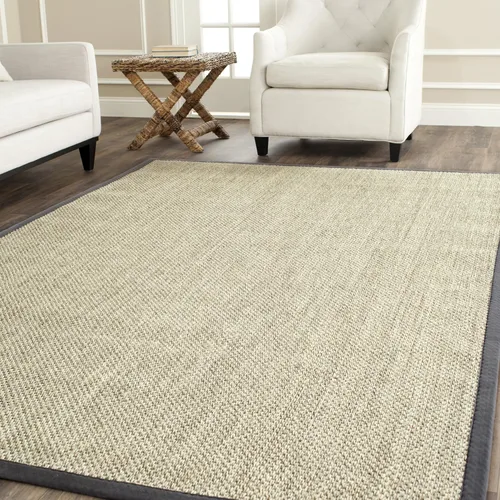 Miniatura 6 de Safavieh Colección de fibra natural NF443A tapete con ojo de tigre de maíz y trigo, 5 x 8 pies, Sisal